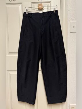 Uniqlo Navy Jersey Barrel Wide-Leg pants, size S, 26-27